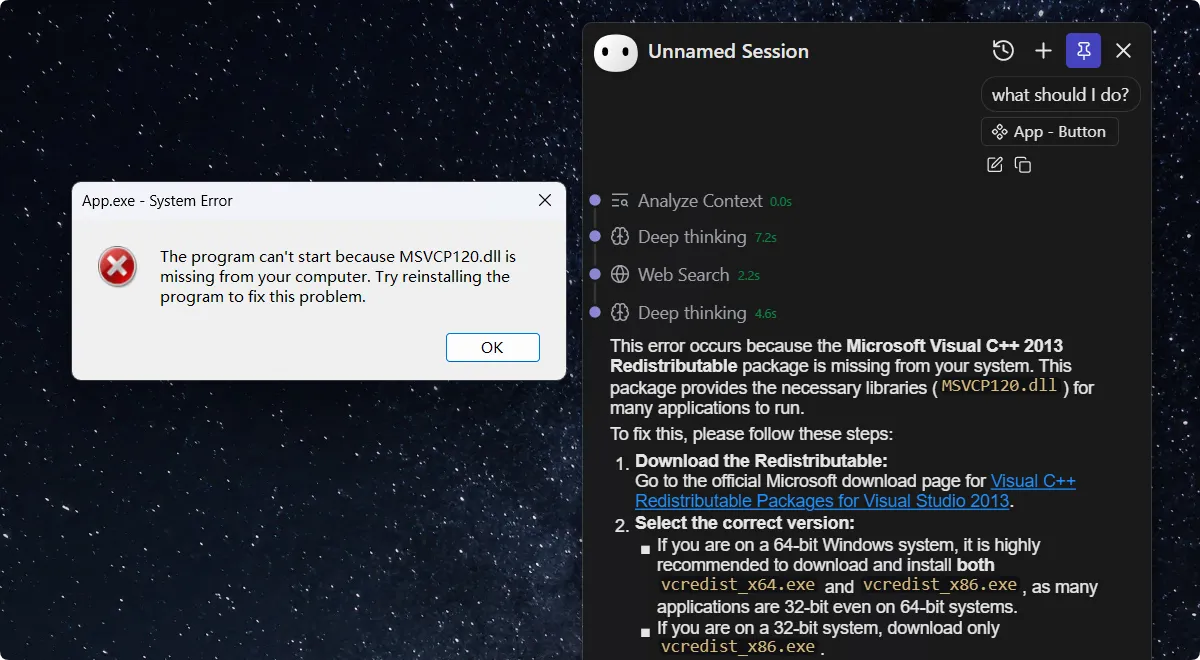 Instant Error Diagnosis