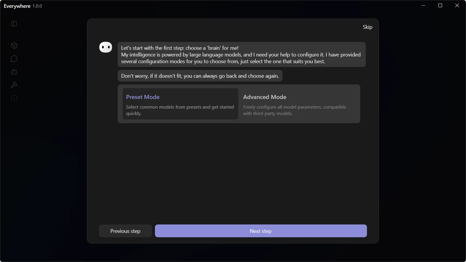 Choose Model Provider