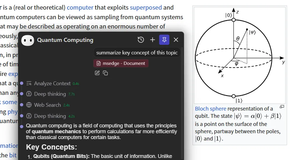 Instant In-Page Summaries