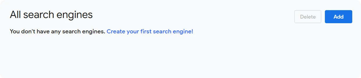 Create search engine