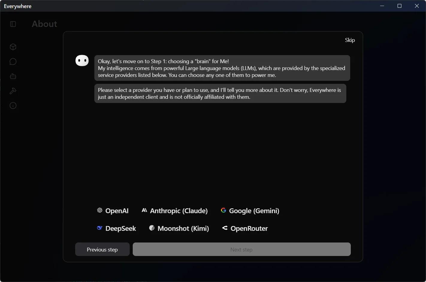 Select Model Provider