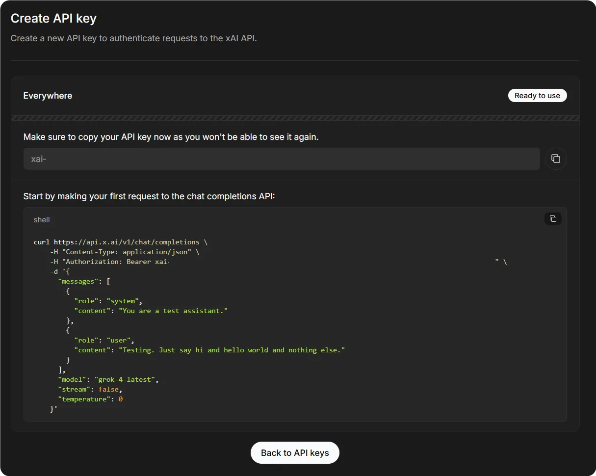 Get API key