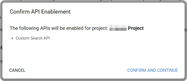 Confirm enable