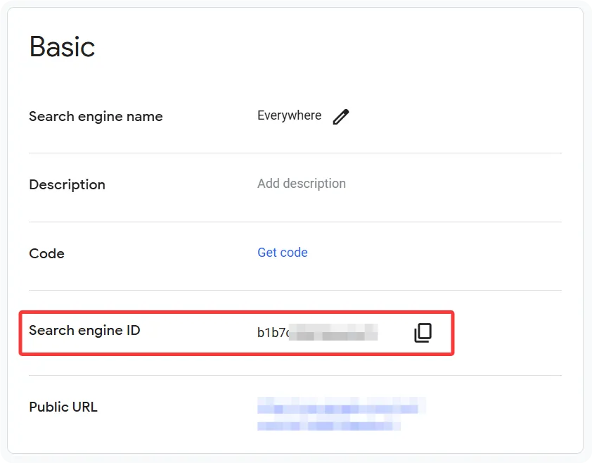 Search engine ID